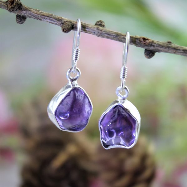 ametyst náušnice v striebre image