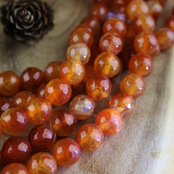 Achát ohnivý korálky 12mm AKCIA! image
