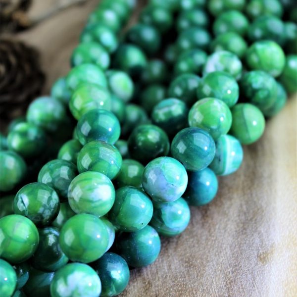 zelený achát korálky 10mm AKCIA! image