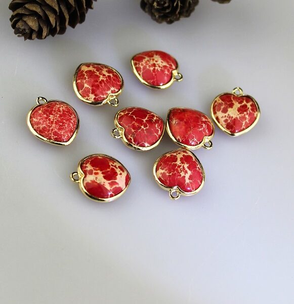 srdiečka jaspis 17x19mm - jasps-02 image