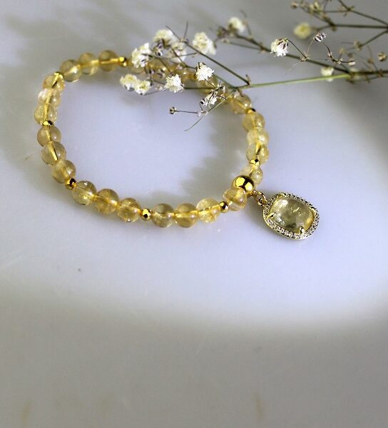 citrín náramok luxusný - nár-citr-02 image