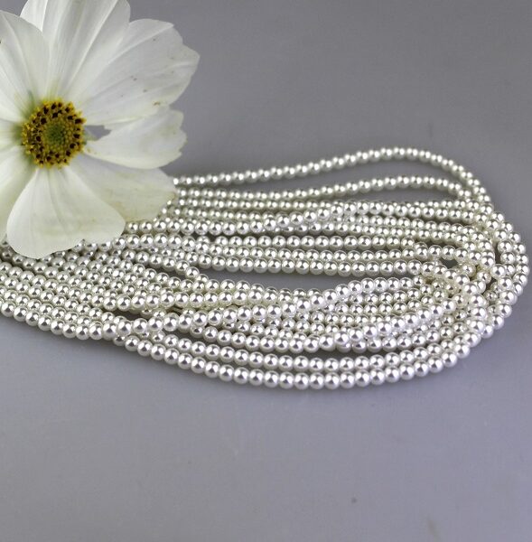 perly 3mm, celá šnúra - k.r.per-21