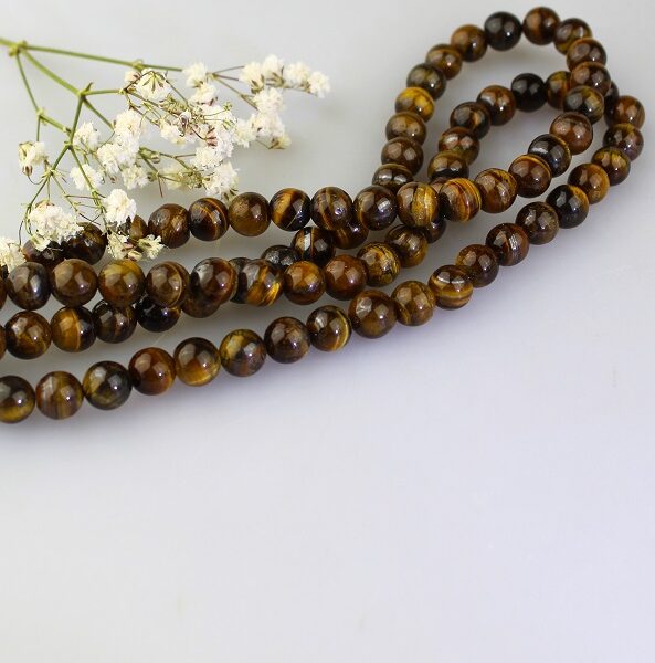 SUPERAKCIA!Tigrie oko 8mm korálky -  tig-15