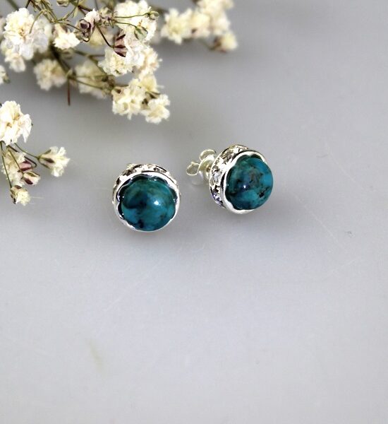 tyrkys náušnice luxusné napichovačky - nau-tyrk-10 image