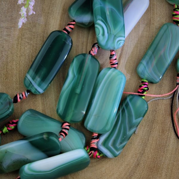 achát korálky 20x40mm image