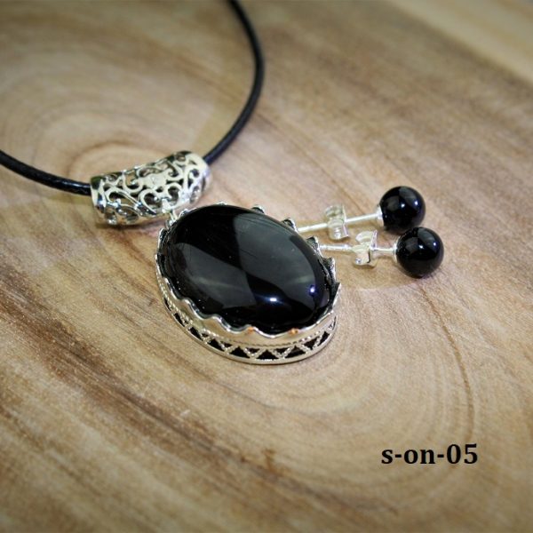 ónyx náušnice, prívesok AKCIA! image