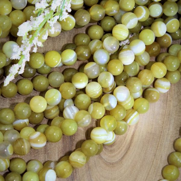 achát olivínový korálky 8mm AKCIA! image