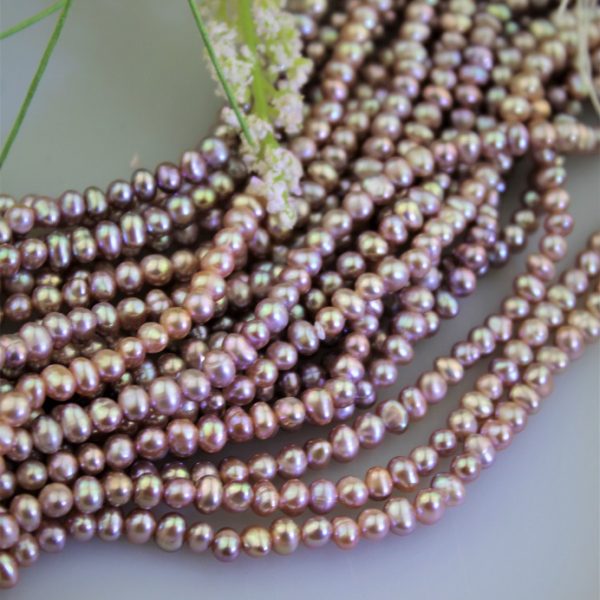 perly 4-5mm prírodné fialkové image