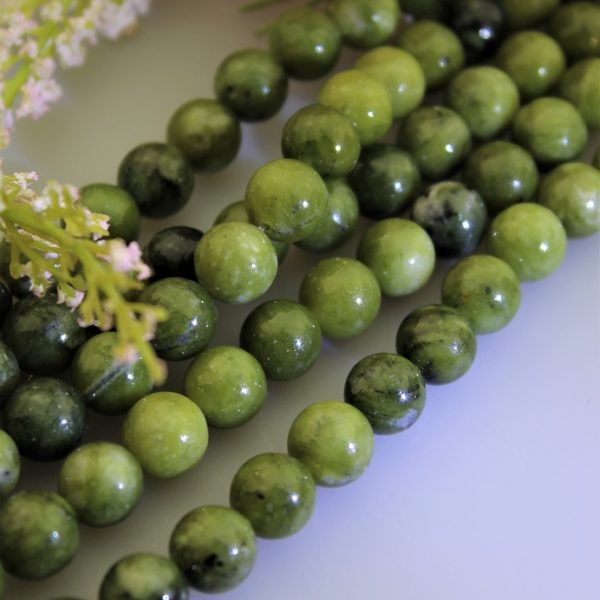 Nefrit korálky 10mm (Kanada) image