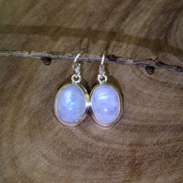 adulár dúhový náušnice v striebre image