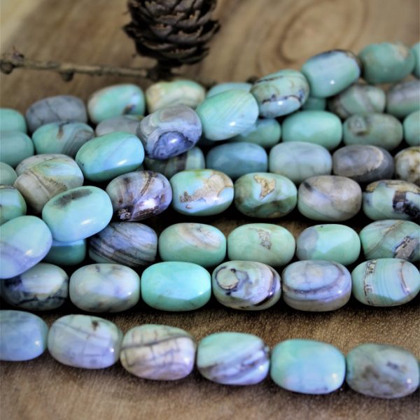 achát larimarový valčeky 10x14mm image