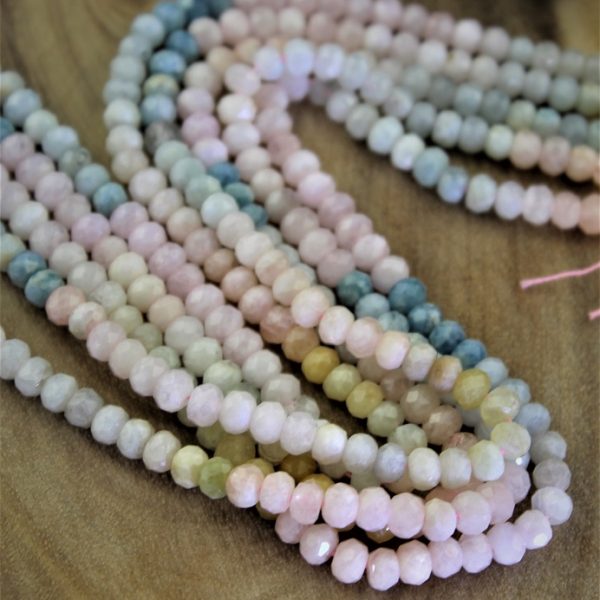 morganit korálky 4x6mm brúsené image