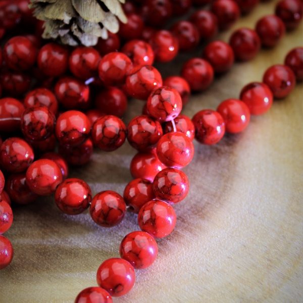 červený tyrkenit 8mm korálky AKCIA! image