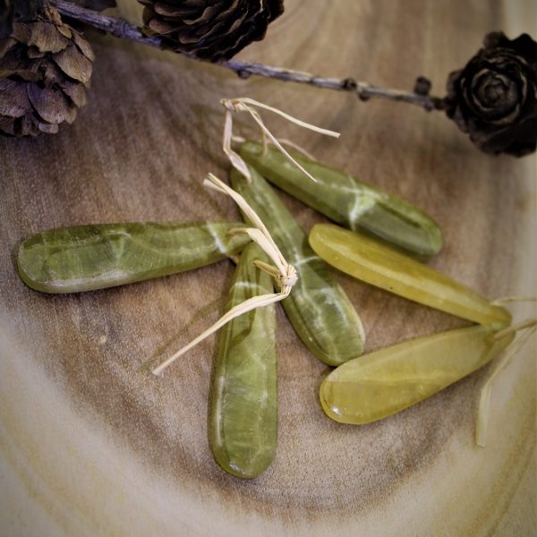 nefrit korálky slzy 12x46mm image