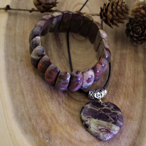 jaspis náramok a prívesok AKCIA! image