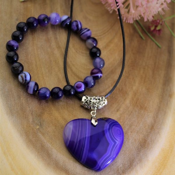 achát náramok a prívesok AKCIA! image