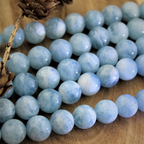 akvamarín korálky 14mm image