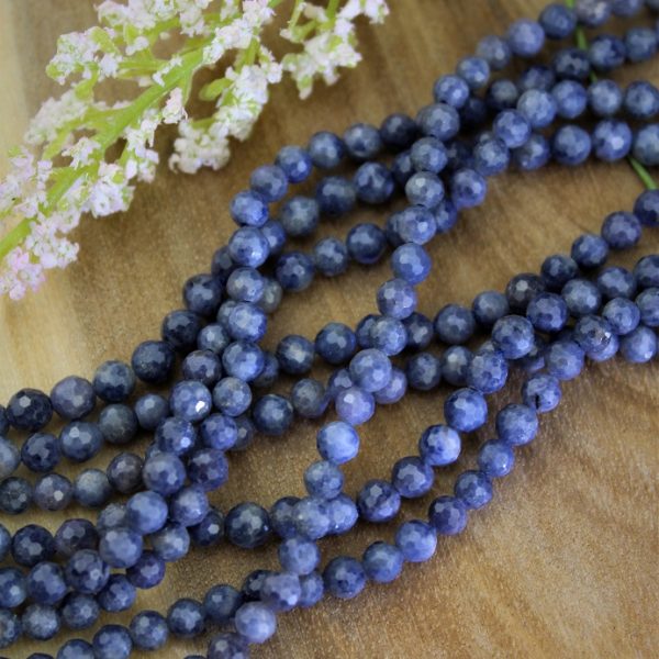 zafír korálky 5mm, brúsené image