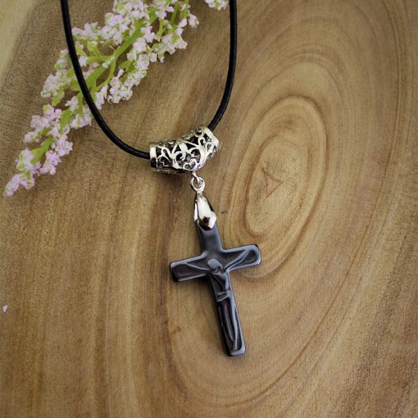 krížik z hematitu prívesok AKCIA! image