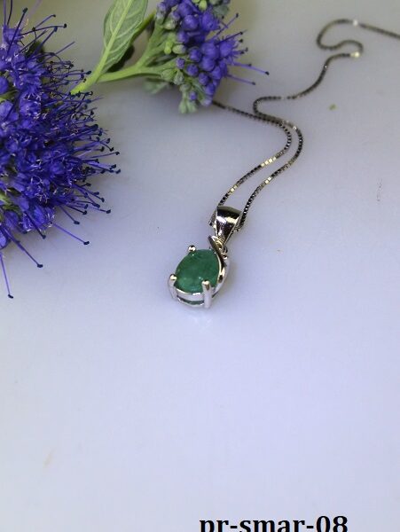 smaragd prívesok v striebre+retiazka - pr-smar-08 image