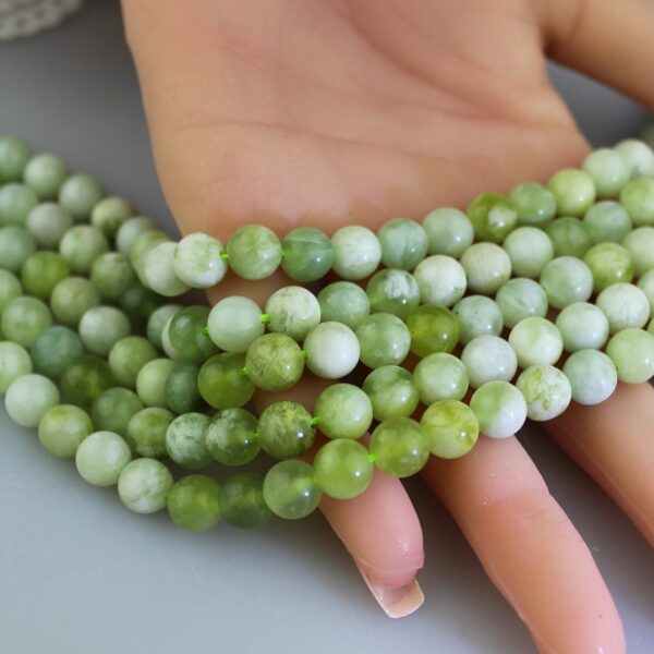 opál zelenkavý 8mm-polšnúra - opal-12 image